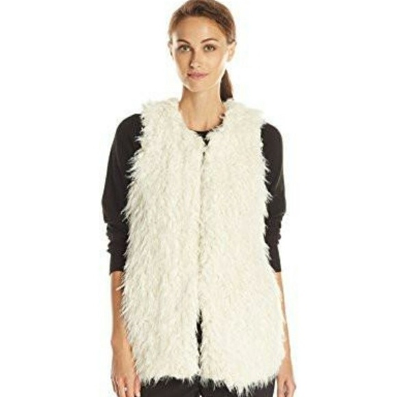 Vince Camuto Jackets & Blazers - Faux Fur Fuzzy lined vest-by Vince Camuto
